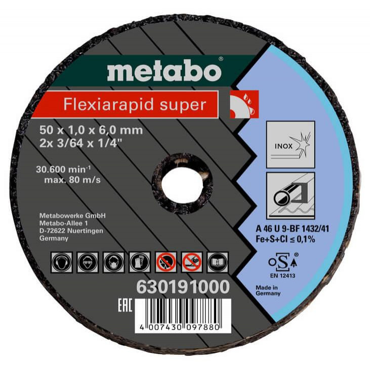 Metabo Flexiarapid Super 50x1,0x6,0, нерж. сталь (630191000) - зображення 1