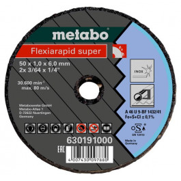   Metabo Flexiarapid Super 50x1,0x6,0, нерж. сталь (630191000)