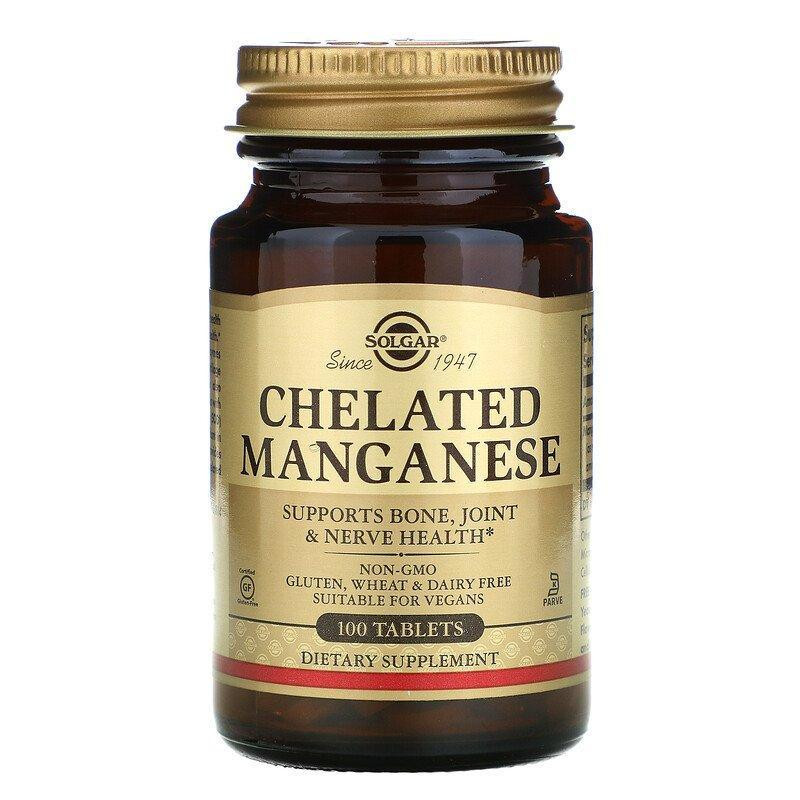 Solgar Марганец Chelated Manganese 100 таблеток - зображення 1