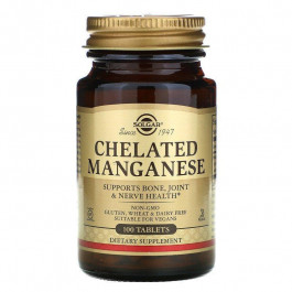 Solgar Марганец Chelated Manganese 100 таблеток