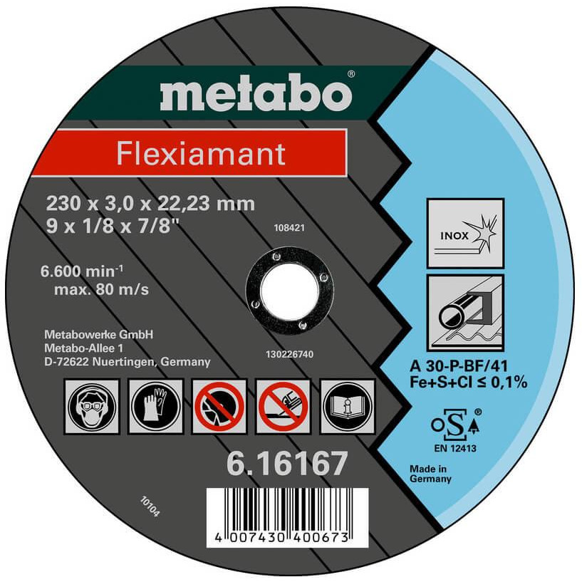 Metabo Flexiamant A 30-P, 180x3,0, нержавеющая сталь (616163000) - зображення 1