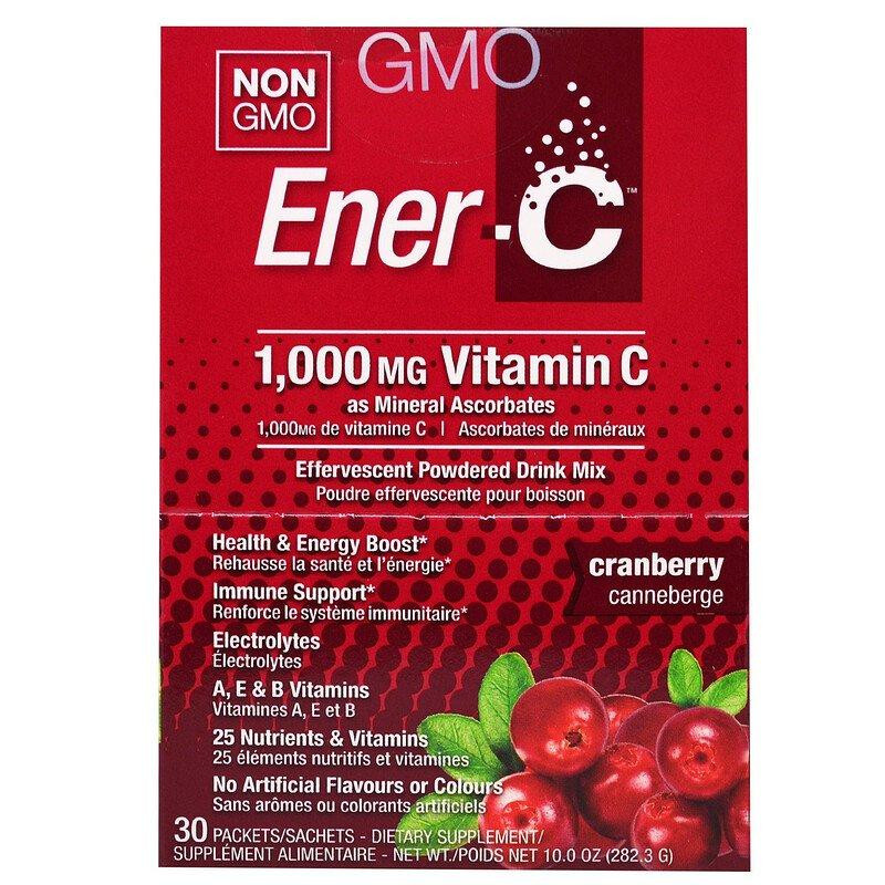 Ener-C Витаминный Напиток для Повышения Иммунитета, Вкус Клюква, Vitamin C, , 1 пакетик - зображення 1