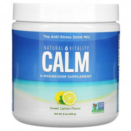 Natural Vitality Напиток-Антистресс, вкус сладкий лимон, CALM, The Anti-Stress Drink Mix, Natural Vitality, 226 гр (8