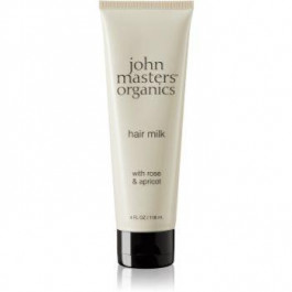John Masters Organics Rose & Apricot незмиваюче молочко для сухих кінчиків волосся 118 мл