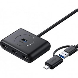 UGREEN CR113 USB to 4-Port USB 3.0 Black (40850)