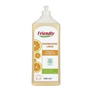 Friendly Organic Средство для мытья посуды Апельсиновое масло, 1 л (8680088180638) - зображення 1