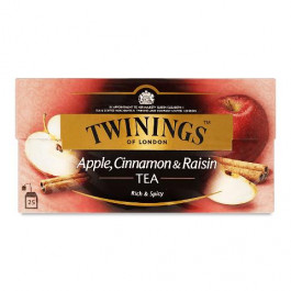 Twinings Чай чорний  яблуко-кориця-родзинки, 25*2 г (0250011694181)