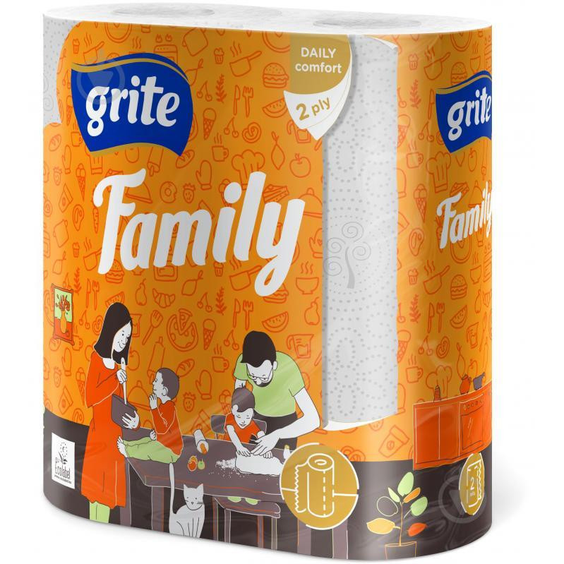 Grite . Полотенце бумажное Family 2шт/уп (4770023348583) (521654) - зображення 1