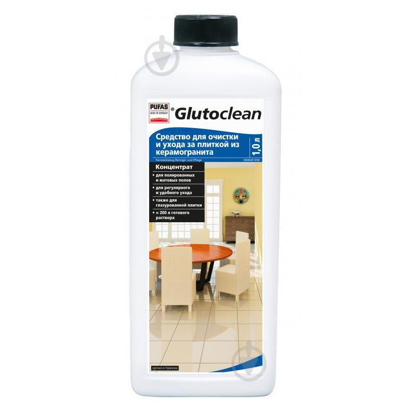 Glutoclean Средство для очистки и ухода за плиткой из керамогранита 1 л (4044899351931) - зображення 1