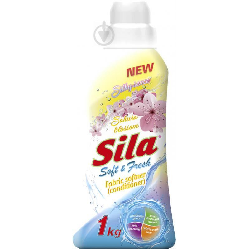 Sila Кондиционер-ополаскиватель S&F Silky Sense 1 л (4823107600043) - зображення 1