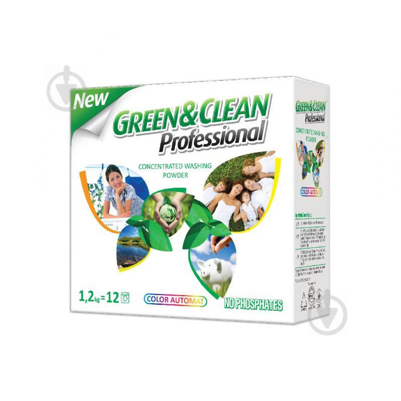 Green&Clean Professional для цветной одежды 1.2 кг (4823069700997) - зображення 1