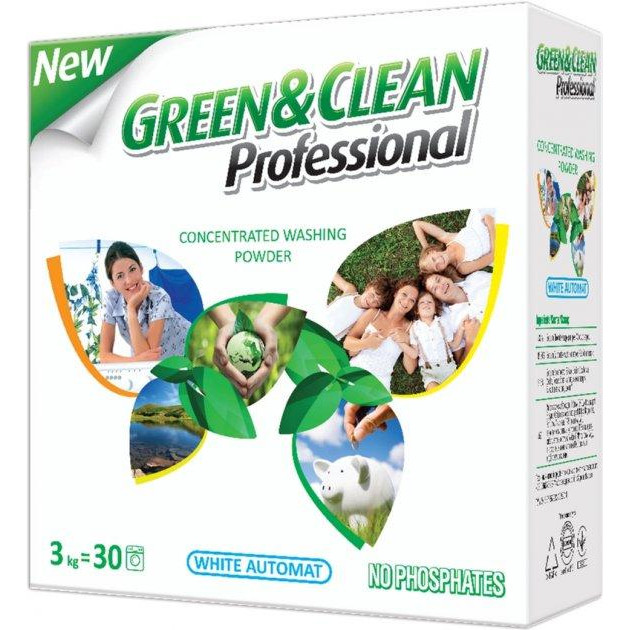 Green&Clean Professional White Automat 3 кг (4823069700485) - зображення 1