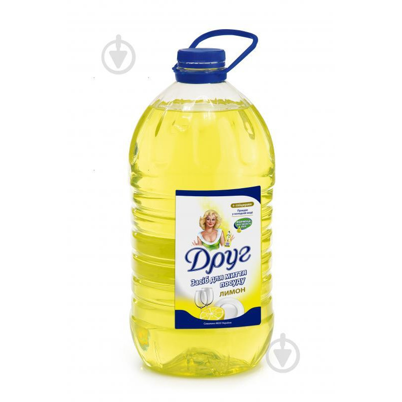 Друг Средство для мытья посуды лимон 4,5кг (4820023367432) - зображення 1