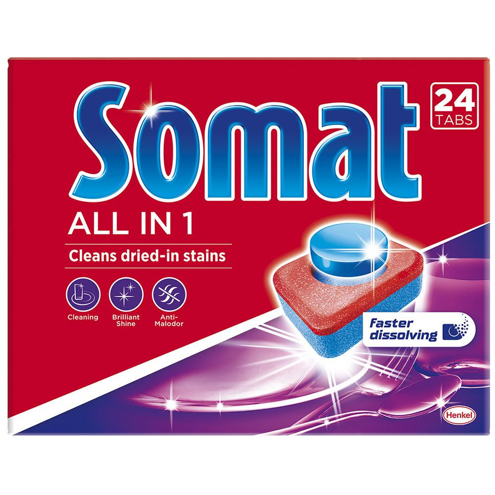 Somat Таблетки для посудомоечной машины All in 1 24 шт (9000101347814) - зображення 1