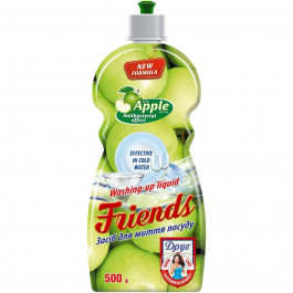 Friends Средство для ручного мытья посуды Яблоко + глицерин 0,5 л (4820023366060)