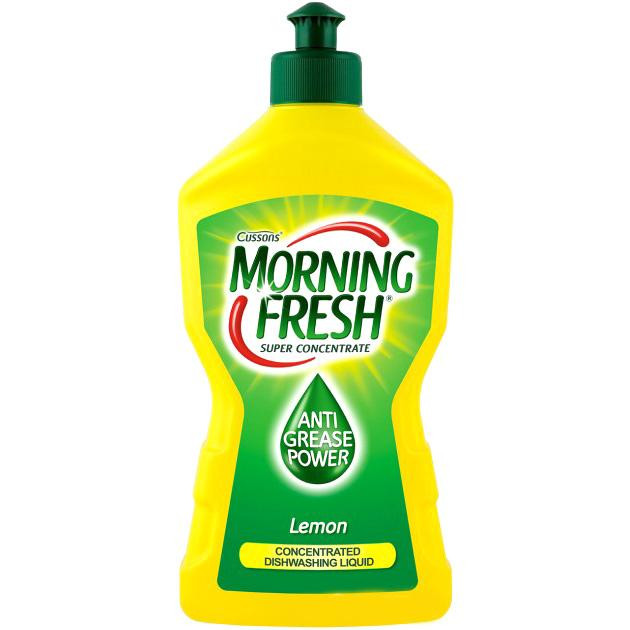 Morning Fresh Жидкость для мытья посуды Lemon Cуперконцентрат 450 мл (5900998022655) - зображення 1