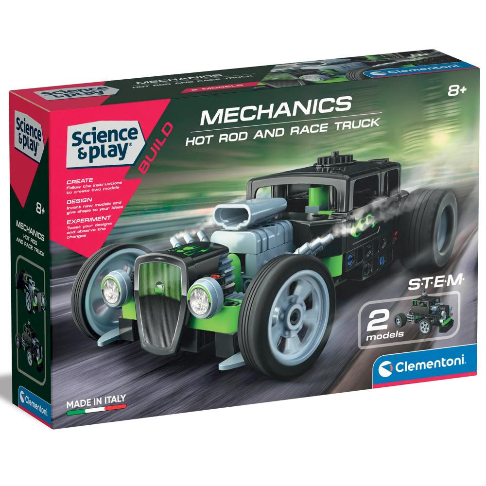 Clementoni Science and Play Hot Rod Race Truck 2 в 1 , 120 деталей (75076) - зображення 1