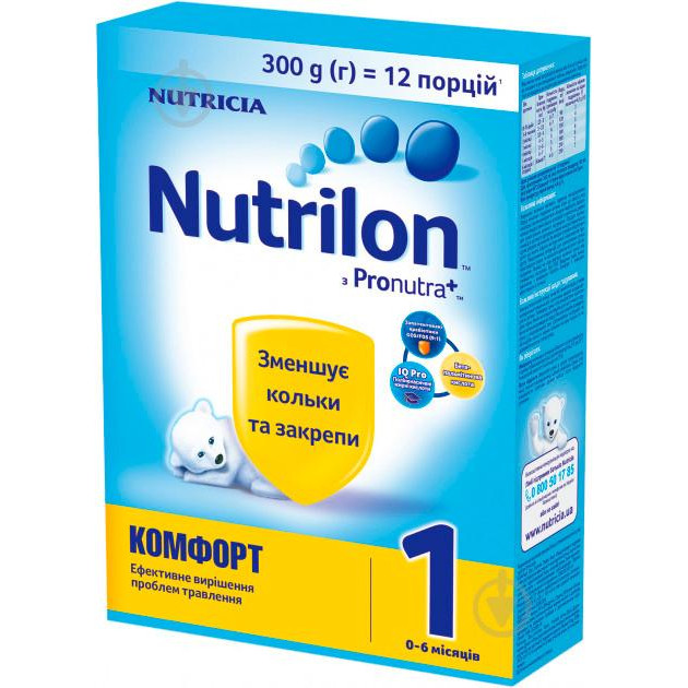 Nutricia Сухая смесь Nutrilon Комфорт 1 300 г - зображення 1