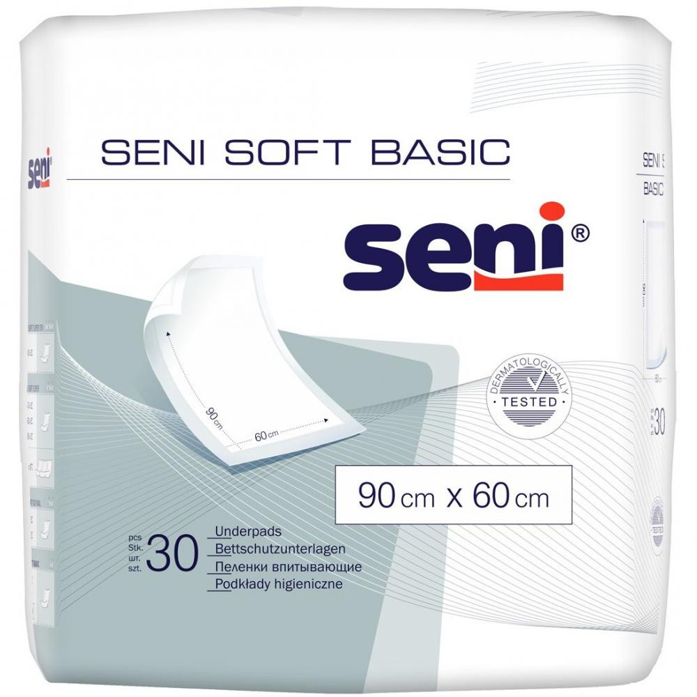 Seni Пеленки  Soft Basic 90 * 60 см 30 шт (5900516692315) - зображення 1