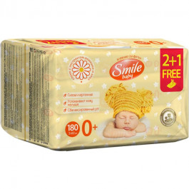 Smile Влажные салфетки Baby с экстрактом ромашки, алоэ и витаминным комплексом 60 шт