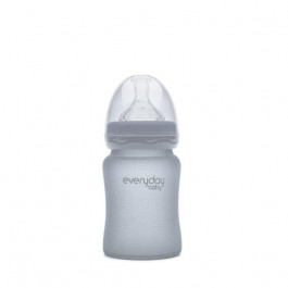 Everyday Baby Стеклянная бутылочка 150 мл светло- серый (10211)