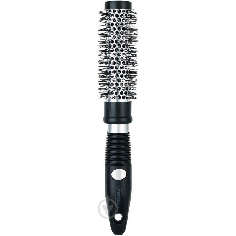 Titania Fabrik Расчёска  для волос с прорезиненной ручкой, D4см,1768 (4008576017688) - зображення 1