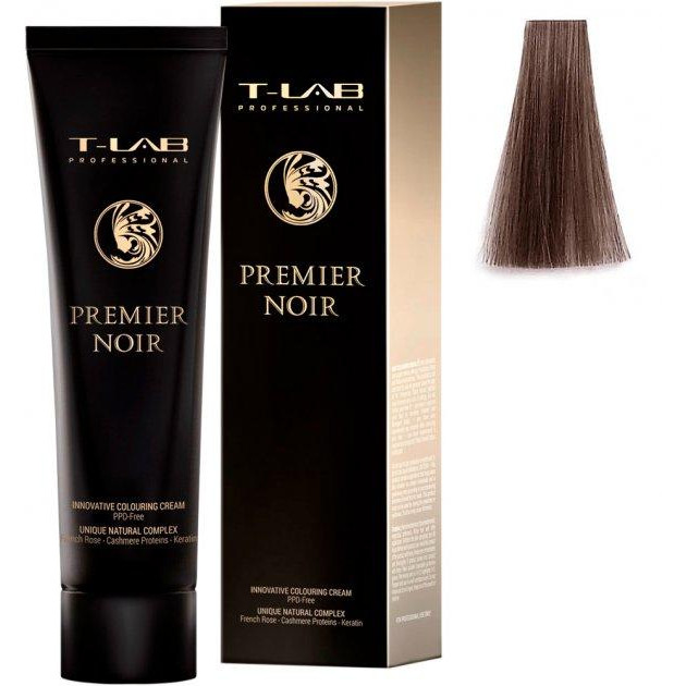 T-LAB Professional Крем-краска  Premier Noir Innovative Colouring Cream 8.02 Light natural iridescent blonde, 100 мл - зображення 1