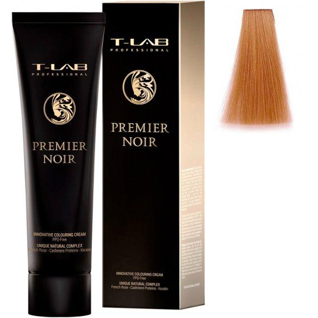 T-LAB Professional Крем-краска  Premier Noir Innovative Colouring Cream 10.42 Lightest copper iridescent blonde, 100 мл - зображення 1