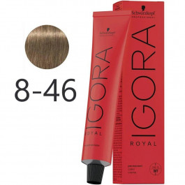   Schwarzkopf Краска Для Волос  IGORA ROYAL Nudes 8-46 Светло-русый бежевый шоколадный 60 мл