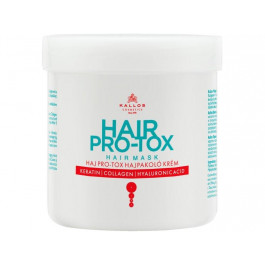Kallos Маска для волос  KJMN Pro-Tox Hair Mask с кератином, коллагеном и гиалуроновой кислотой, 500 мл