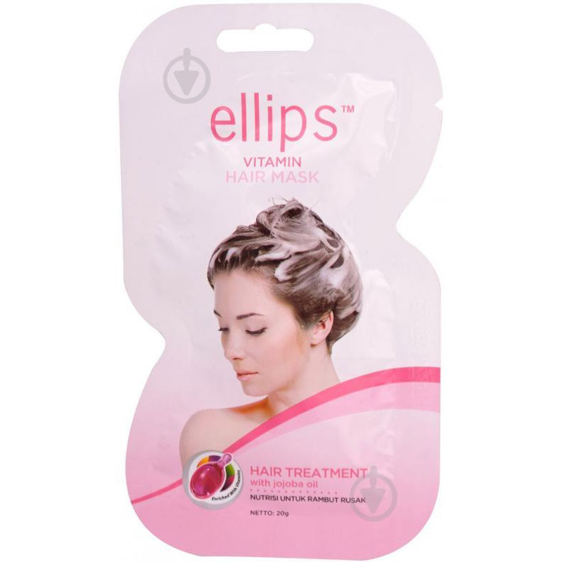 Ellips Маска для волос  Vitamin Hair Mask Treatment Терапия с маслом жожоба, 20 г (8993417489914) - зображення 1
