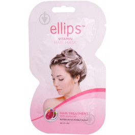 Ellips Маска для волос  Vitamin Hair Mask Treatment Терапия с маслом жожоба, 20 г (8993417489914)