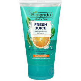 Bielenda Сахарный скраб для лица  Fresh juice, увлажняющий , апельсин, 150 г (5902169036676)