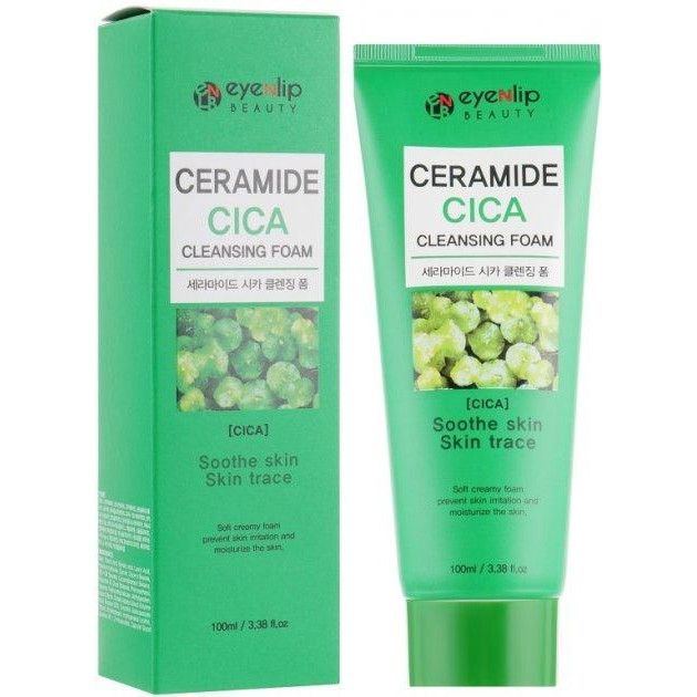 Eyenlip Пінка для вмивання  Ceramide Cica Cleansing Foam з керамідами та мадекасосидом, 100 мл - зображення 1