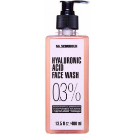 Mr. Scrubber Гель для умывания с гиалуроновой кислотой Hyaluronic acid face wash 0,3% 400 ml (4820200231426)