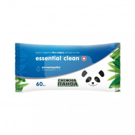 Сніжна Панда Салфетки влажные  Essential Clean антимикробные с витаминами A, C, E (4820183970527)