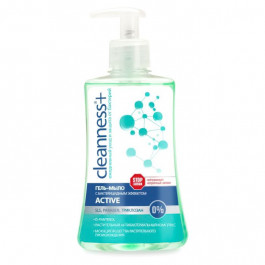 CLEANNESS+ Гель-мыло + Active с бактерицидным эффектом, 310 г (4820023206021)