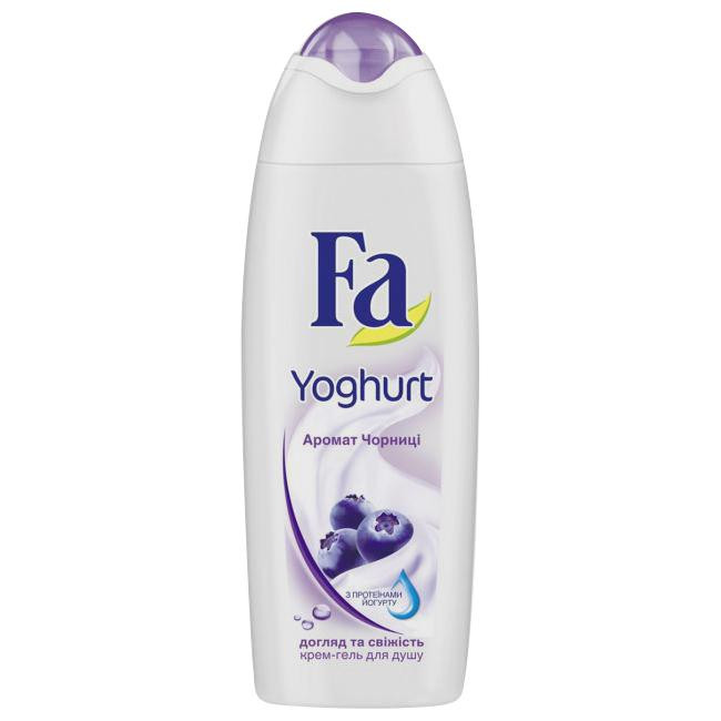 Fa Yoghurt Крем-гель для душа Аромат черники 250 ml (4015100190915) - зображення 1