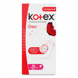 Kotex Ежедневные прокладки  Deo Ultraslim комфорт и свежесть на все 100, 56 шт (5029053548258)