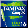 Tampax Тампоны  Compak Super с апликатором 16 шт (4015400219712) - зображення 1