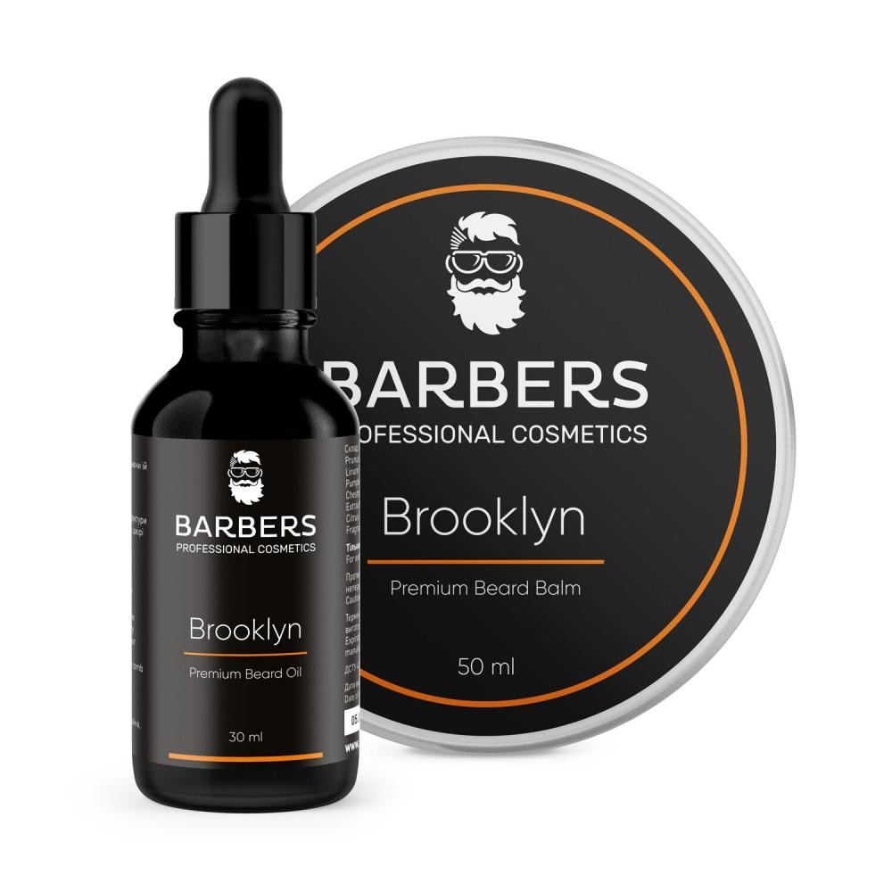 Barbers Professional Набір для догляду за бородою  Brooklyn 80 мл (4823099500543) - зображення 1