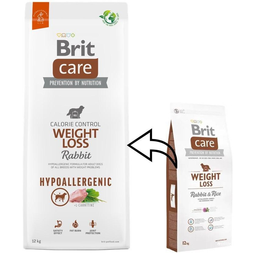Brit Care Weight Loss Rabbit & Rice 3 кг (8595602510337) - зображення 1