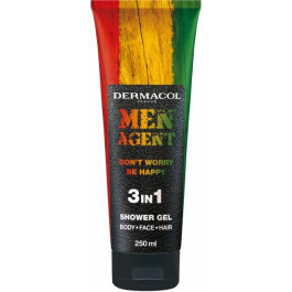 Dermacol Гель для душу 3в1  Men Agent Don't worry be happy 250 мл (8595003119979)