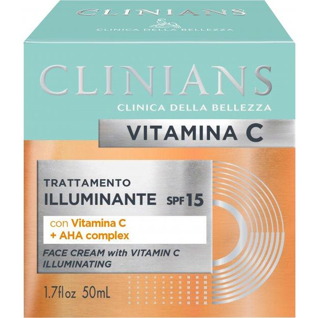 Clinians Крем для обличчя  Vitamin С освітлюючий захисний SPF 15, 50 мл - зображення 1