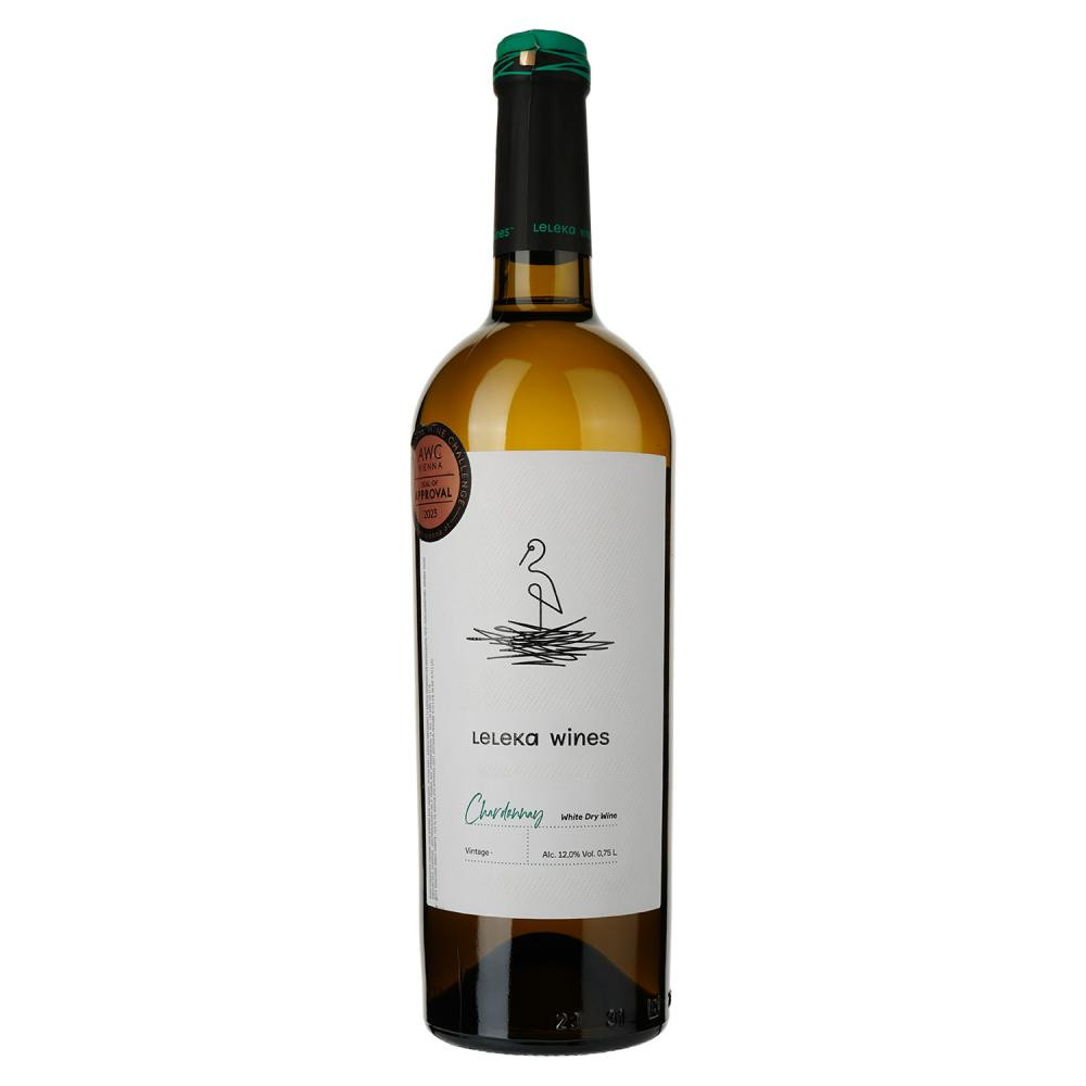 Leleka Wines Вино Chardonnay белое сухое 0.75 л 13% (4820004385264) - зображення 1