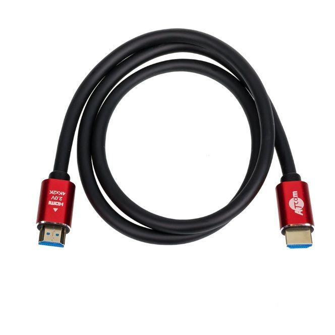 ATcom HDMI 3m Red/Black (24943) - зображення 1