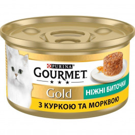 Gourmet Gold Нежные Биточки с курицей и морковью 85 г 12 шт