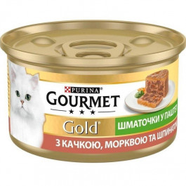 Gourmet Gold с уткой, морковью и шпинатом по-французски 85 г 24 шт (7613033728785)