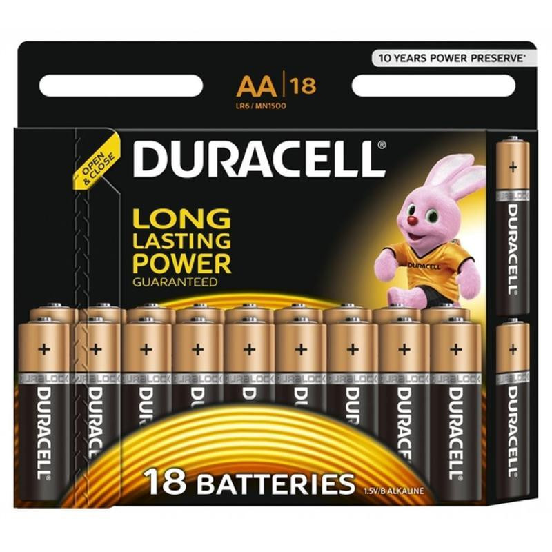 Duracell AA bat Alkaline 18шт Basic 81545414 - зображення 1