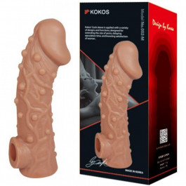 Kokos K45207 Насадка на пенис с отверстием для мошонки Kokos 15,6 см. CS 002-M (K45207)